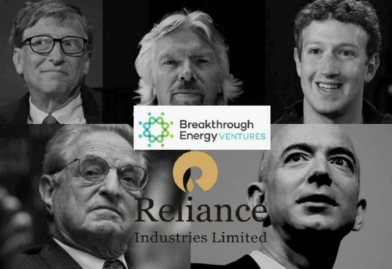 Reliance Industries Ltd. To Invest $50 Million In Billy Boy & Grorge Soros Owned Breakthrough Energy Ventures