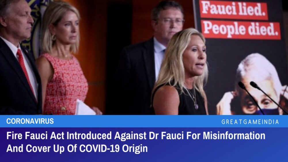 fire fauci act introduced for misinformation and cover up of covid 19 origin