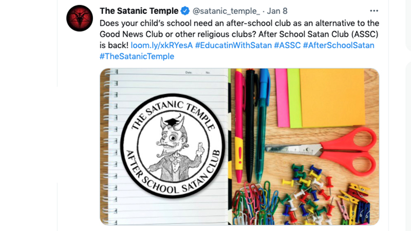 elementary school hosts ‘satan club’ for children
