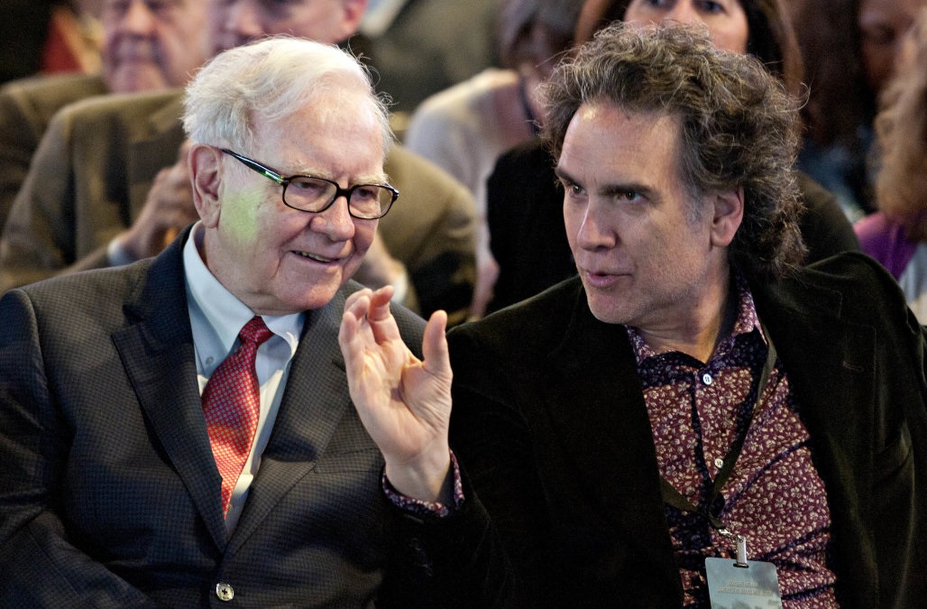 Warren Buffett (left) And His Son, Peter Buffett (left)