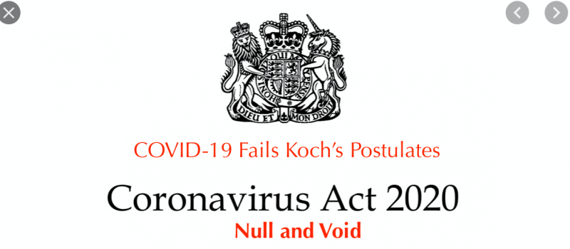 Uk Coronavirus Act 2020 Is Null And Void