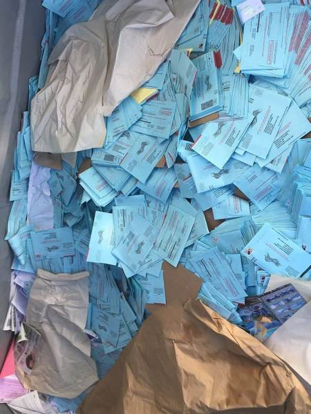 Ballots Dumpster Petaluma Voter Fraud