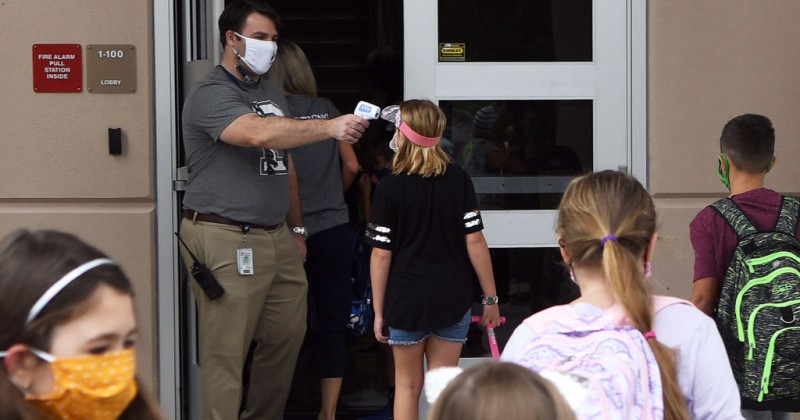 florida high school students warned they will be 're educated' if caught not wearing a mask
