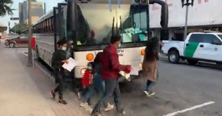 border patrol dropping off illegals at bus station, sending them out of town