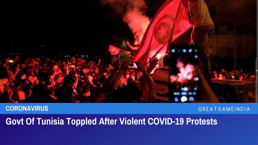 govt of tunisia toppled after violent covid 19 protests