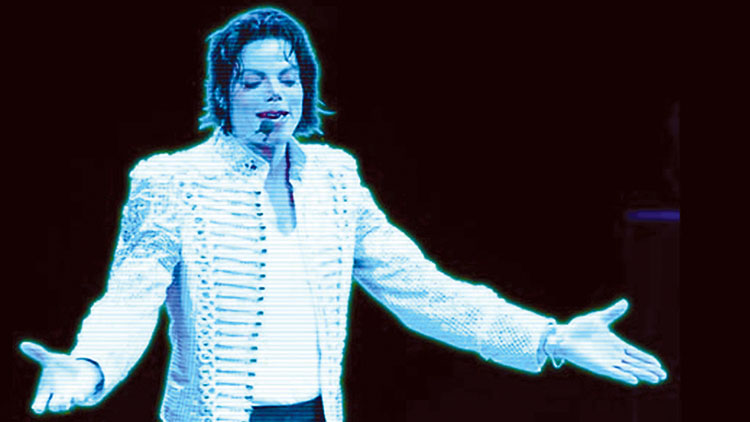 holographic image of the late michael jackson
